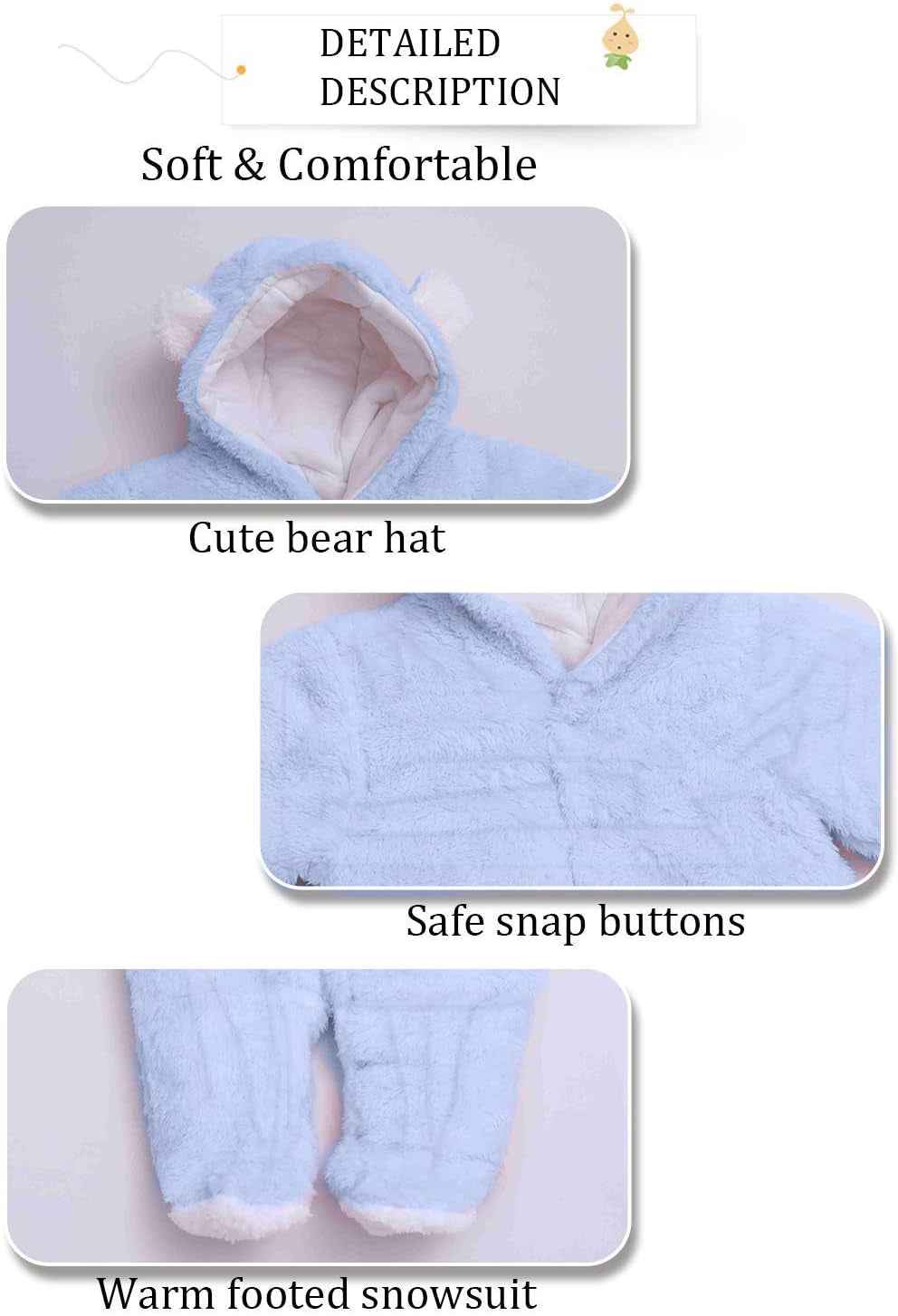 Unisex Baby Clothes Winter Coat